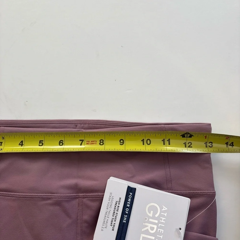 Athleta Girl Stash Your Treasures Tight Leggings Size XXL 16 Pinkish Purple New